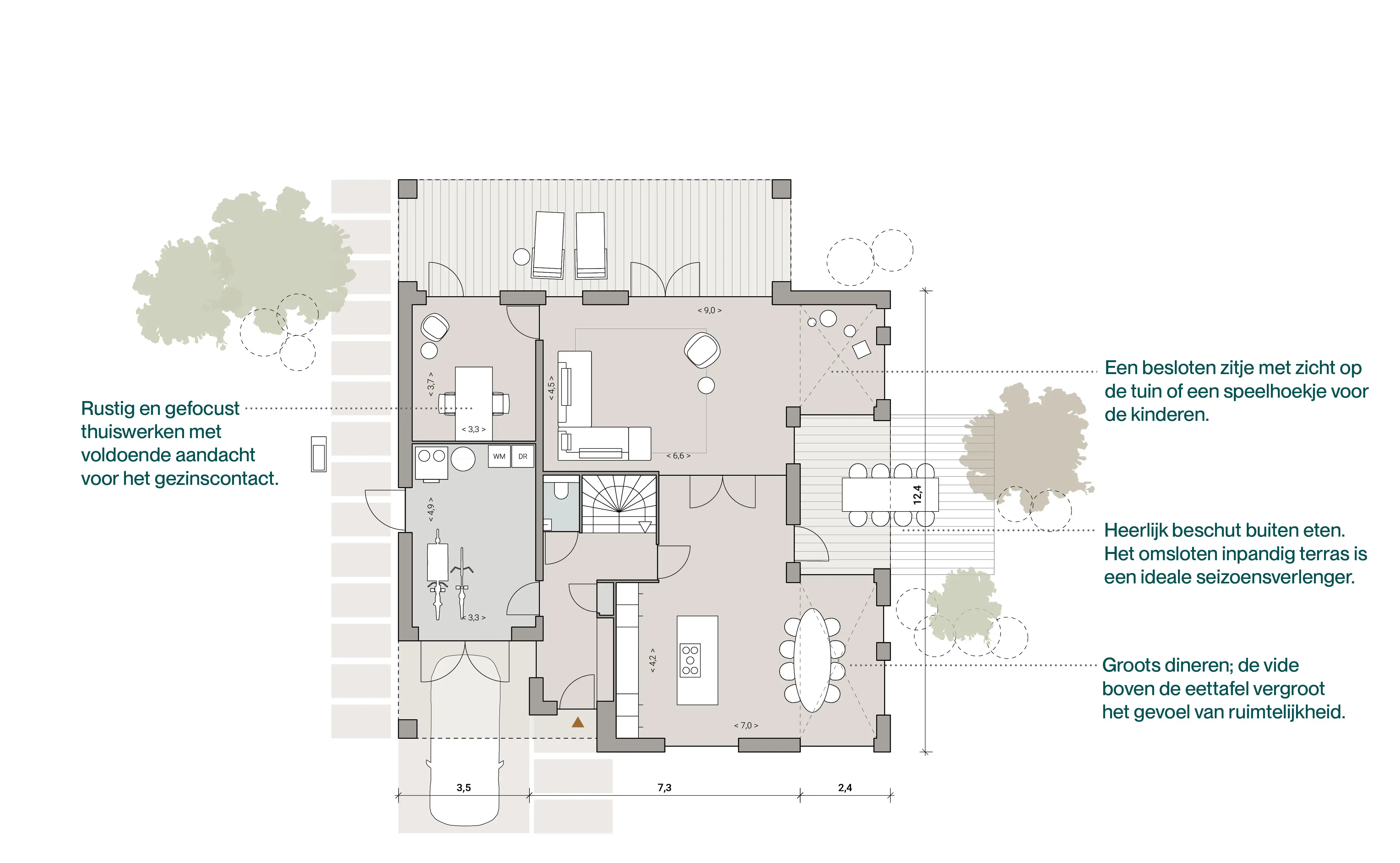 Villa 1 plattegronden 2